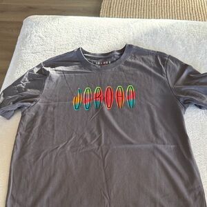 Jordan Charcoal Tee with Colorful Logo